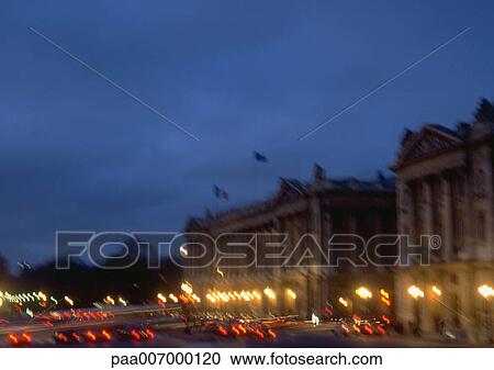 Stock Image - France, Paris, Concorde at night. Fotosearch