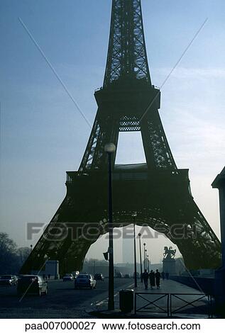 France, Paris, Eiffel Tower View Large Photo Image Stock Photo - France, Paris, Eiffel Tower. Fotosearch