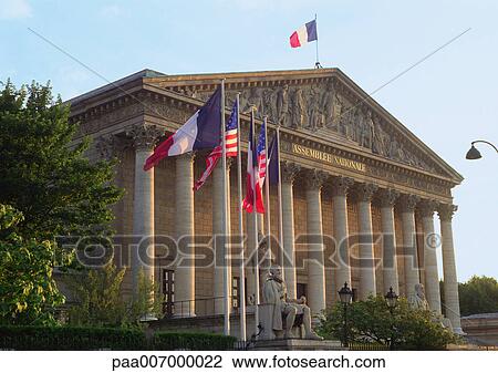 Stock Image - France, Paris, National Assembly. Fotosearch
