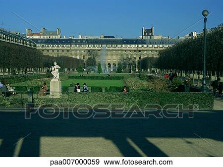 Stock Photo - France, Paris, Palais Royal. Fotosearch
