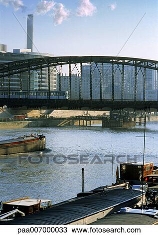 France, Paris, River Seine View Large Photo Image Stock Image - France, Paris, River Seine. Fotosearch