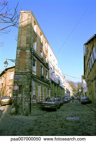 Stock Image - France, Paris, street and buildings. Fotosearch