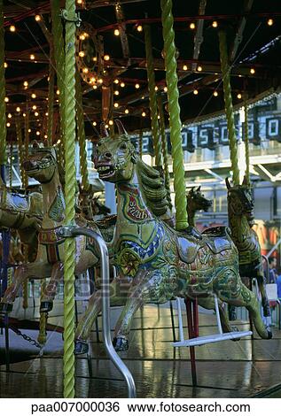 France, Paris, wooden horses on carousel, full length, close-up View Large Photo Image Stock Photograph - France, Paris, wooden horses on carousel, full length, close-up. Fotosearch