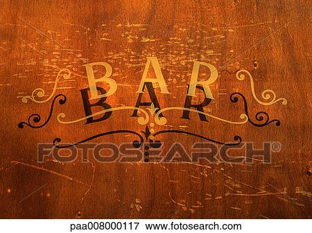 Bar typography. View Large Photo Image Stock Photo - Bar typography.. Fotosearch