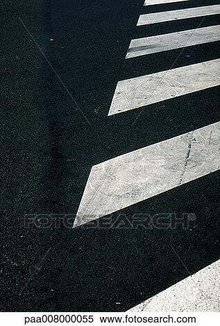 Crosswalk lines on street. View Large Photo Image Stock Photography - Crosswalk lines on street.. Fotosearch