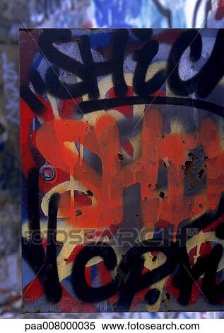Graffiti on surface. View Large Photo Image Stock Photography - Graffiti on surface.. Fotosearch