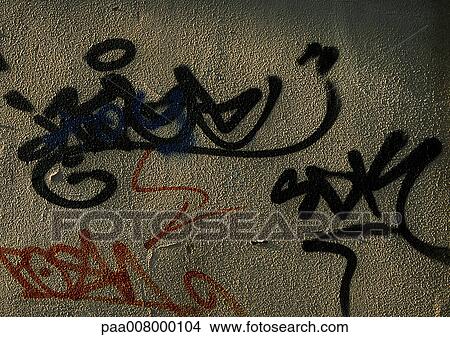 Picture - Graffiti on wall.. Fotosearch