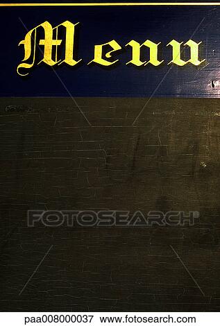 Menu typography. View Large Photo Image Stock Photo - Menu typography.. Fotosearch