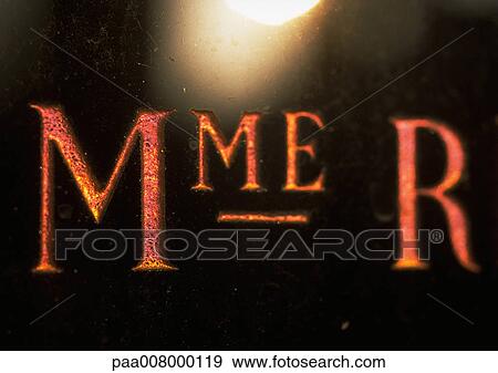 Mrs R. typography in French on engraved sign. View Large Photo Image Stock Photo - Mrs R. typography in French on engraved sign.. Fotosearch