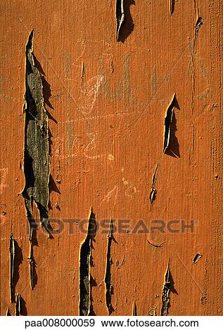 Orange paint peeling off wood. View Large Photo Image Stock Photo - Orange paint peeling off wood.. Fotosearch