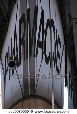 Pharmacy sign in French View Large Photo Image Stock Photo - Pharmacy sign in French. Fotosearch