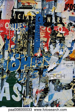Torn wheat paste posters overlapping each other on wall. View Large Photo Image Stock Image - Torn wheat paste posters overlapping each other on wall.. Fotosearch