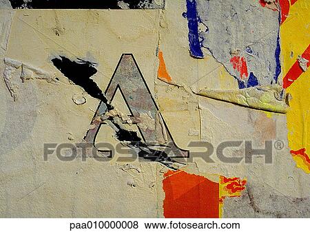 A, text, painted. View Large Photo Image Stock Photo - A, text, painted.. Fotosearch