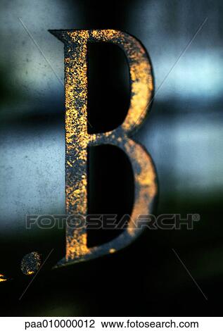 Stock Image - B, text, painted.. Fotosearch