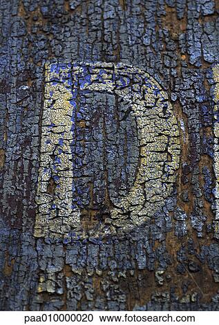 Stock Image - d, text, painted.. Fotosearch
