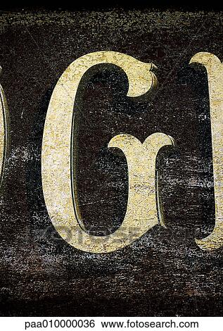 G, text, painted. View Large Photo Image Stock Photograph - G, text, painted.. Fotosearch