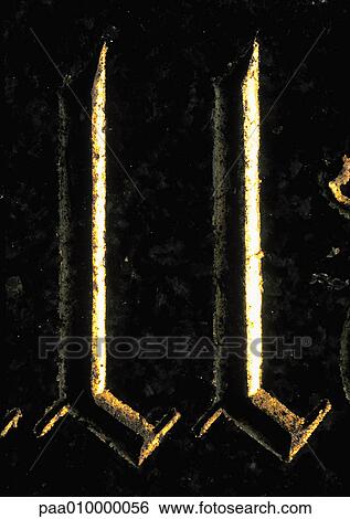 LL, text, embossed. View Large Photo Image Stock Photograph - LL, text, embossed.. Fotosearch