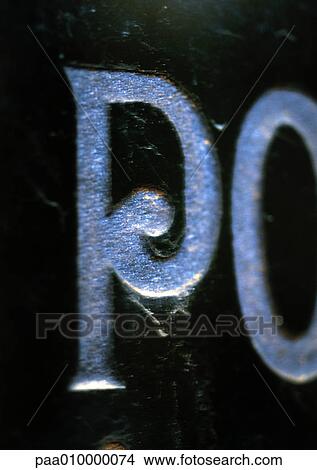 P, text, painted. View Large Photo Image Picture - P, text, painted.. Fotosearch