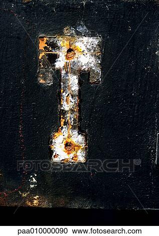 T, text, painted. View Large Photo Image Stock Image - T, text, painted.. Fotosearch