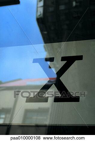 X, text, printed, behind glass. View Large Photo Image Stock Photo - X, text, printed, behind glass.. Fotosearch