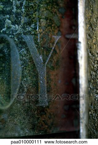 Y, text, etched. View Large Photo Image Stock Image - Y, text, etched.. Fotosearch