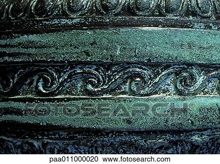 Carved swirl motif, close-up View Large Photo Image Stock Image - Carved swirl motif, close-up. Fotosearch