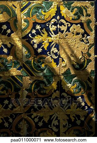 Chipped painted tiles, close-up View Large Photo Image Stock Image - Chipped painted tiles, close-up. Fotosearch