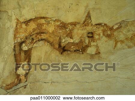 Stock Image - Peeling fresco, close-up. Fotosearch