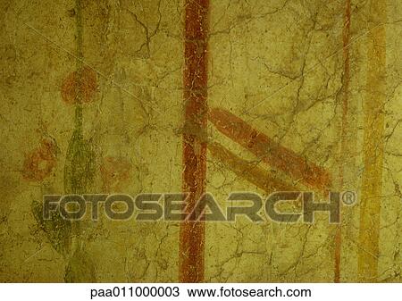 Stock Image - Wall painting, close-up. Fotosearch