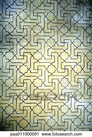 White tile with black inlay work, close-up View Large Photo Image Stock Image - White tile with black inlay work, close-up. Fotosearch