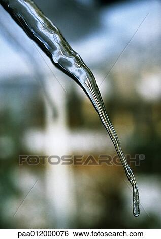 Icicle, extreme close-up View Large Photo Image Stock Photograph - Icicle, extreme close-up. Fotosearch
