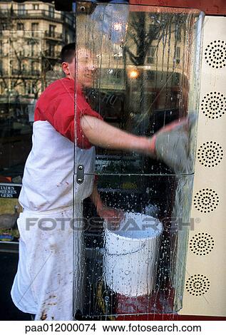 Man washing window View Large Photo Image Picture - Man washing window. Fotosearch
