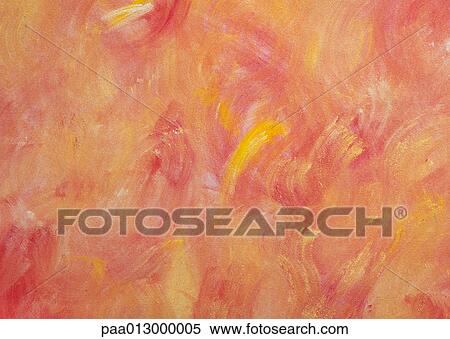 Abstract warm-colored painting, close-up, full frame View Large Photo Image Stock Photography - Abstract warm-colored painting, close-up, full frame. Fotosearch