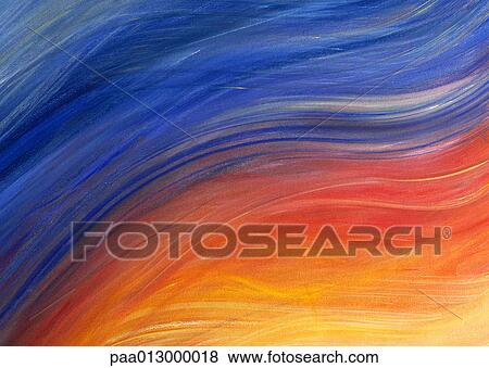 Brush strokes painted in shades of yellow, red and blue, close-up, full frame View Large Photo Image Stock Photo - Brush strokes painted in shades of yellow, red and blue, close-up, full frame. Fotosearch