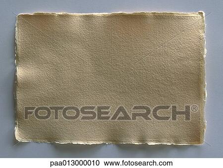Rectangle of textured, off-white paper with rough edges, full length View Large Photo Image Stock Image - Rectangle of textured, off-white paper with rough edges, full length. Fotosearch