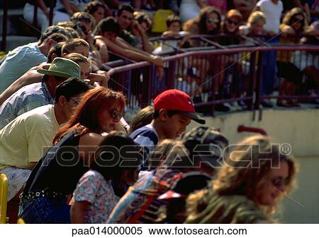 Crowd leaning over railing, looking down. View Large Photo Image Stock Photography - Crowd leaning over railing, looking down.. Fotosearch