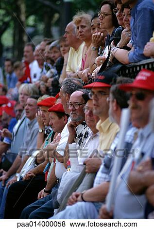Crowd sitting in stadium. View Large Photo Image Stock Photo - Crowd sitting in stadium.. Fotosearch