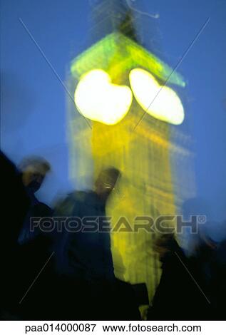 England, London, group of people in front of Big Ben at night, blurred View Large Photo Image Stock Photo - England, London, group of people in front of Big Ben at night, blurred. Fotosearch