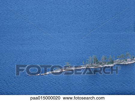 Finland, island in sea, high angle view View Large Photo Image Stock Image - Finland, island in sea, high angle view. Fotosearch