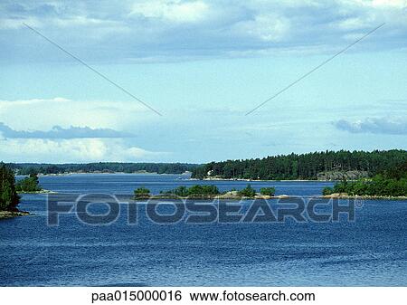 Finland, seascape View Large Photo Image Stock Photograph - Finland, seascape. Fotosearch