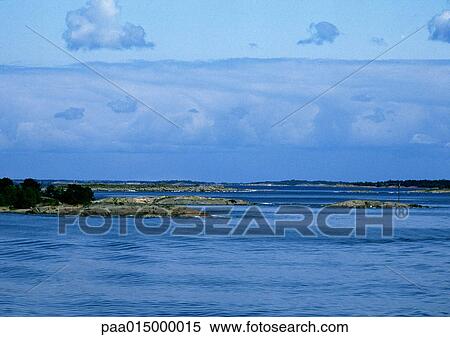 Finland, seascape View Large Photo Image Stock Photography - Finland, seascape. Fotosearch