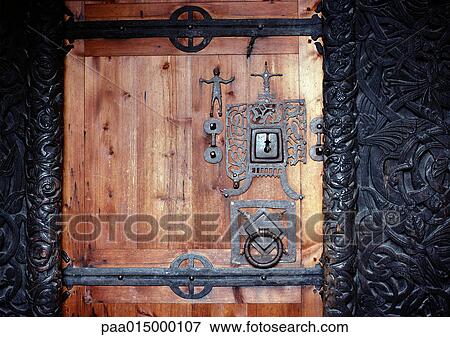 Norway, door View Large Photo Image Stock Photo - Norway, door. Fotosearch
