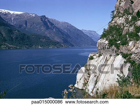 Stock Photograph - Norway, fjord. Fotosearch