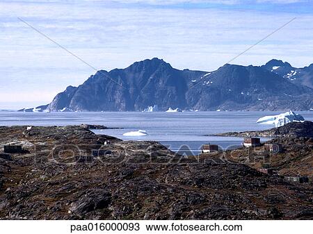 Stock Image - Greenland, coast. Fotosearch
