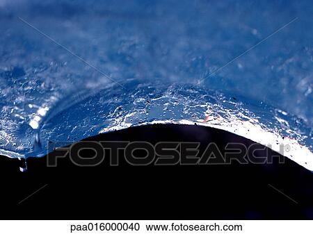 Stock Image - Norway, ice, extreme close-up. Fotosearch
