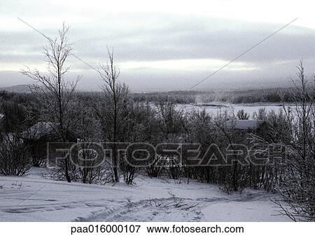 Sweden, snowy landscape View Large Photo Image Stock Photo - Sweden, snowy landscape. Fotosearch