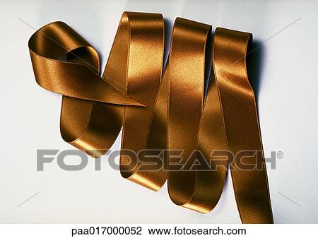 Bronze ribbon View Large Photo Image Stock Image - Bronze ribbon. Fotosearch