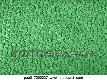 Stock Photo - Textured green fabric, close-up, full frame. Fotosearch