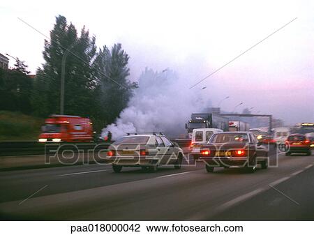 Car wreck on freeway. View Large Photo Image Stock Image - Car wreck on freeway.. Fotosearch