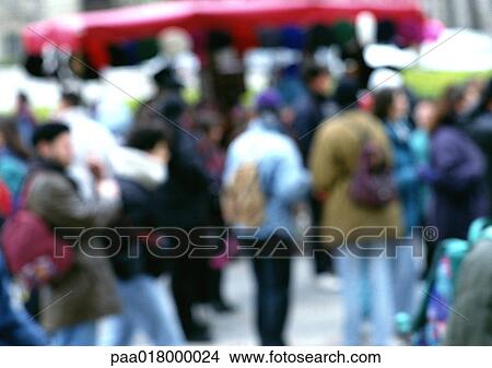 People crowded together outside, blurred. View Large Photo Image Picture - People crowded together outside, blurred.. Fotosearch